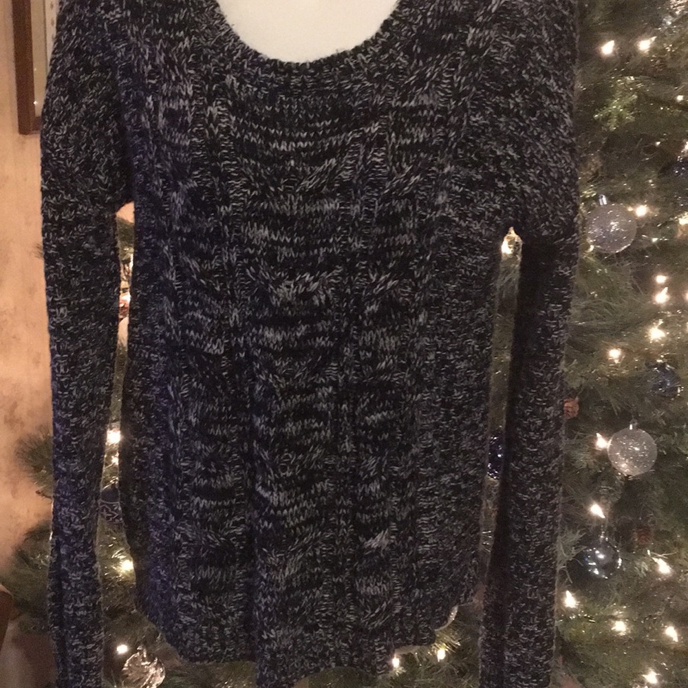 SO sweater size large fits like a medium.